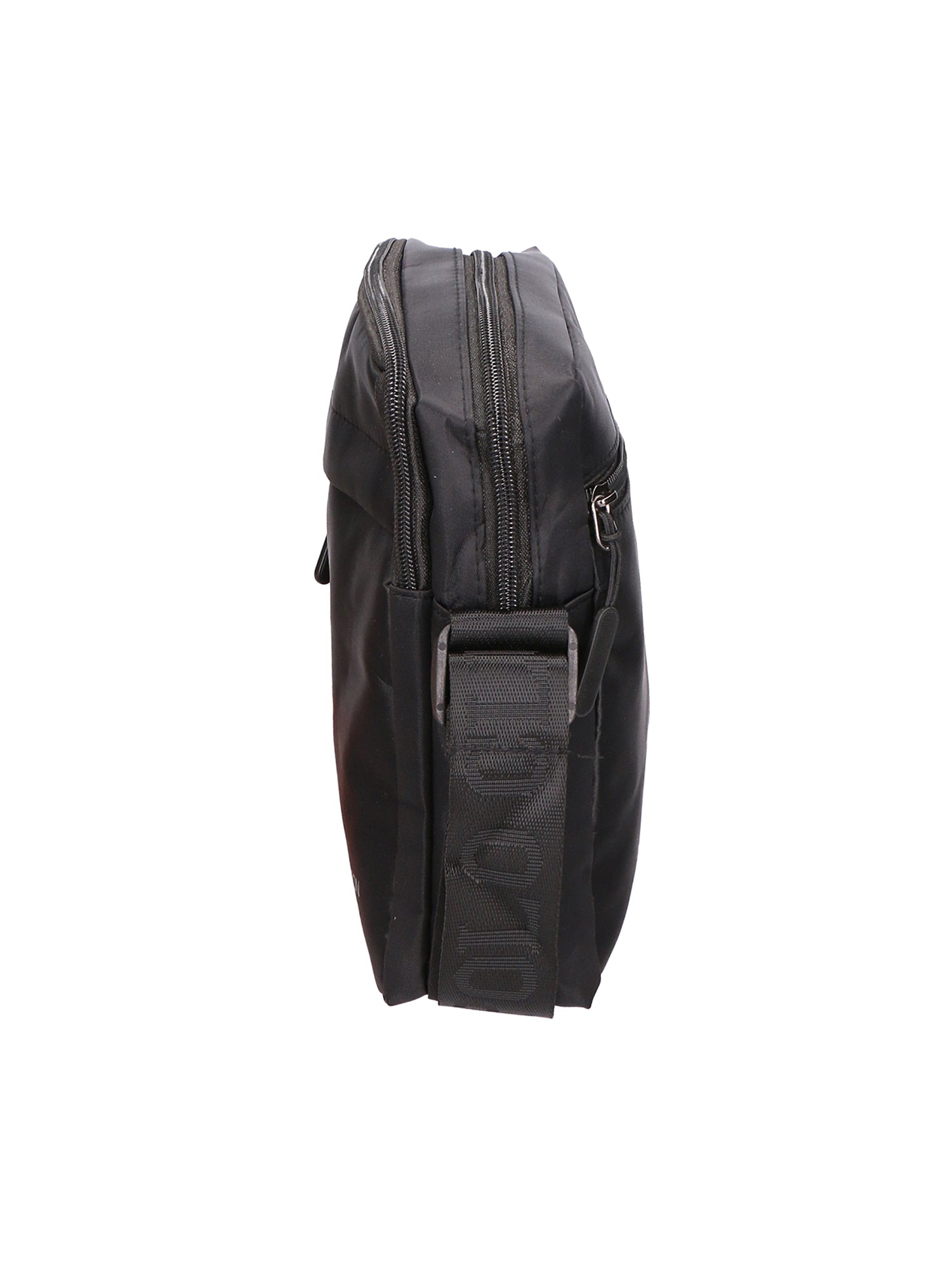 Borsa a tracolla uomo Pelle PU e Nylon PCL3149-BLACK Northampton Polo Club