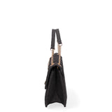 Borsa a spalla da donna Nylon & Ecopelle DC3533-2-BLACK Diana&co