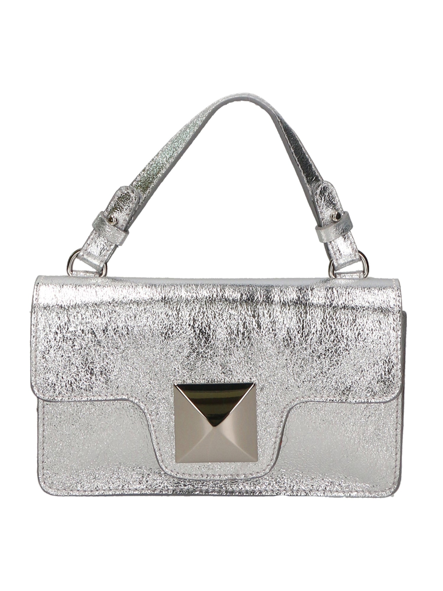 Hellen Borsa a mano da donna Vera pelle 06010-L001 ARGENTO Gave Lux