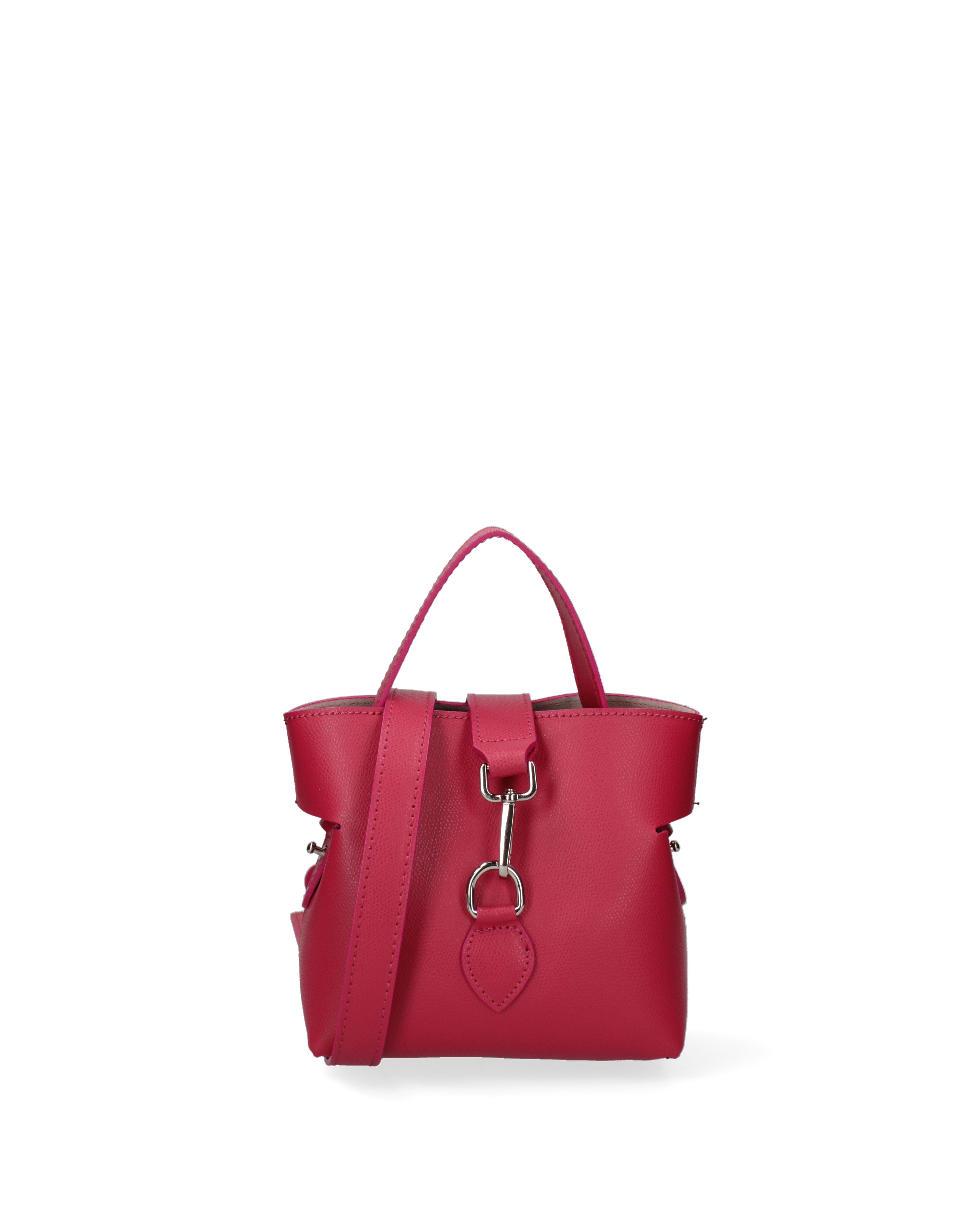 Modena Borsa a mano da donna Vera pelle 07380-PL02 FUXIA Gave Lux