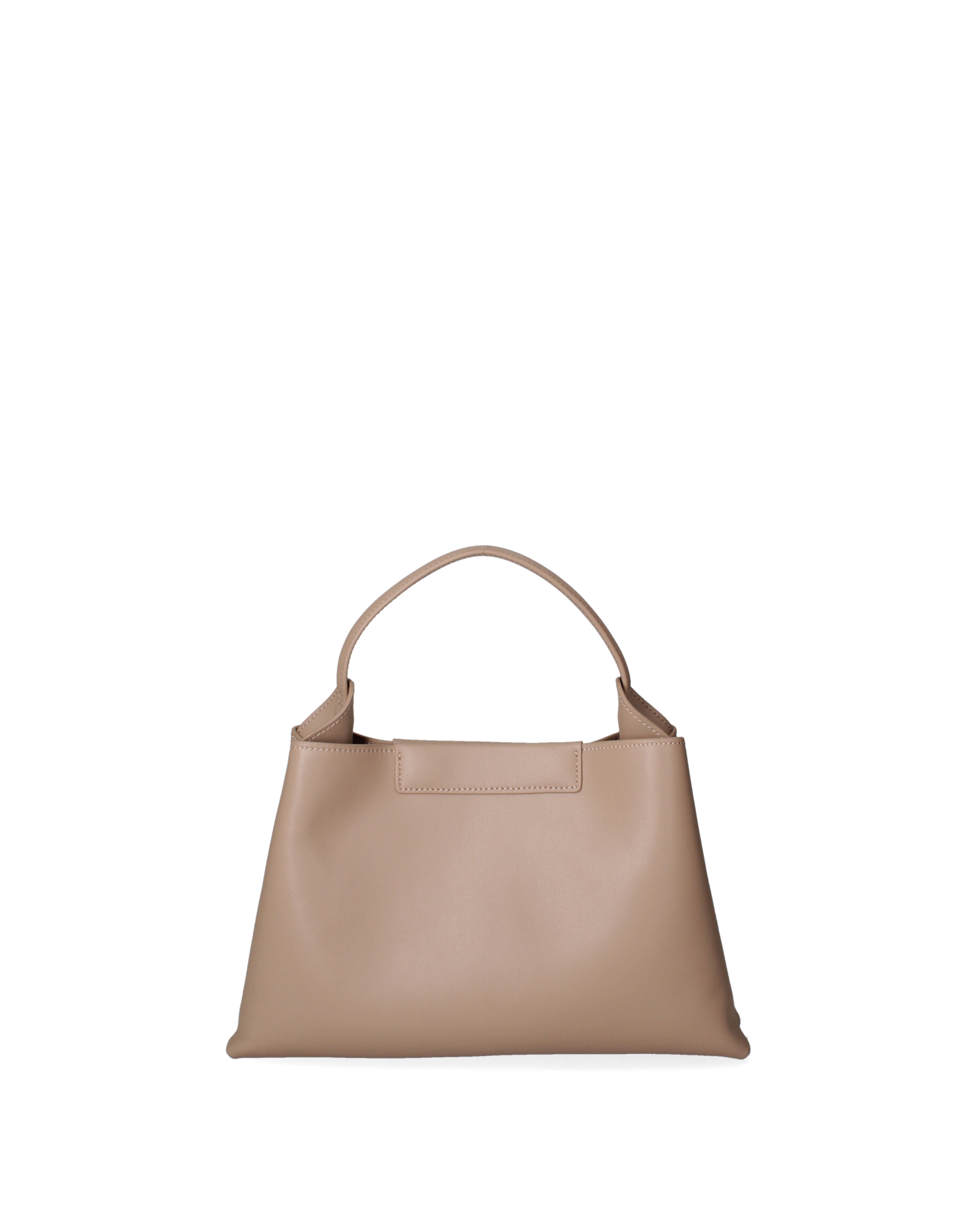 Borsa a mano da donna 100% pelle riciclata 07227-Taupe Viola Castellani