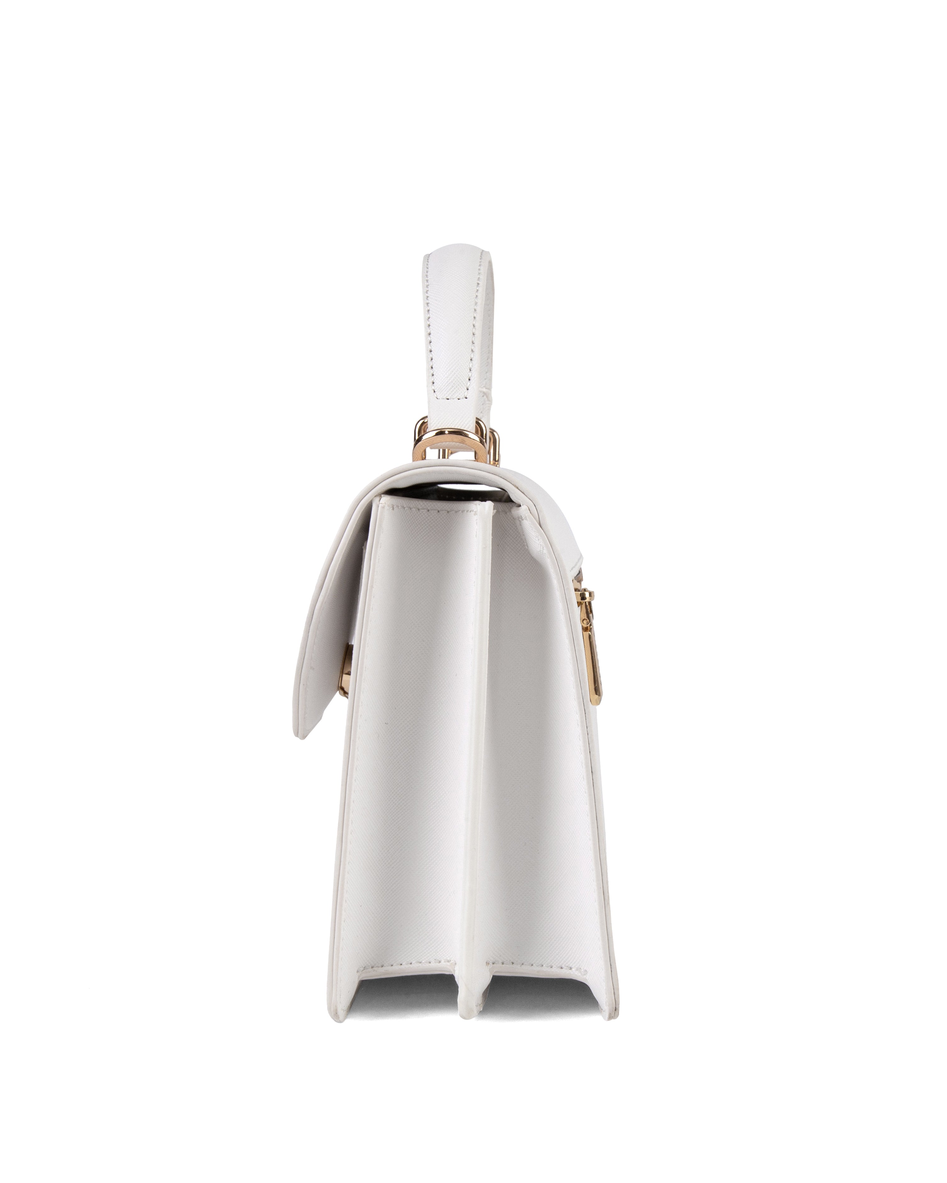 Borsa a mano da donna 100% pelle vegana PU 700-2PT-WHITE Diana&co