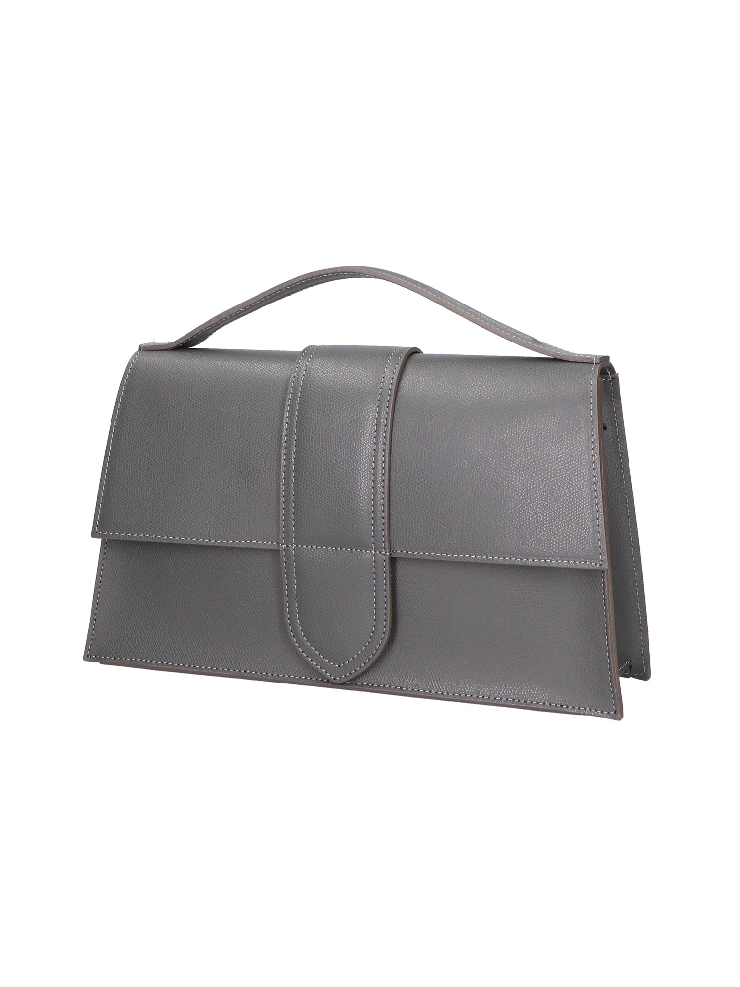 Lina Borsa a mano da donna Vera pelle 06517-GRIGIO Gave Lux