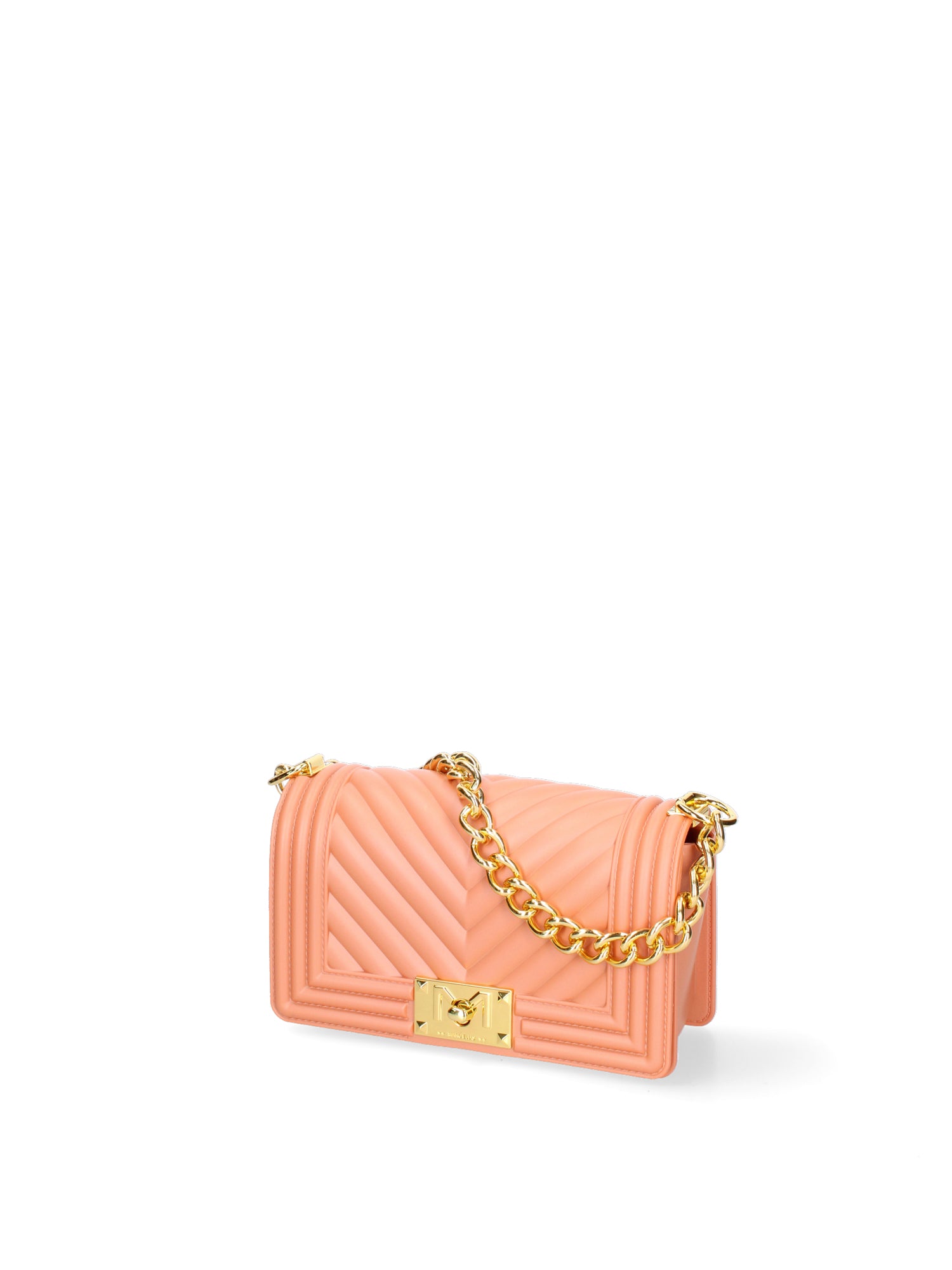 Borsa a mano da donna 100% Pvc FLAT-S 24-DARK RUST - GOLD Marc Ellis