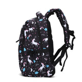 XN1253B-BLACK UNICORN Zaino unisex modello Astrale Aoking