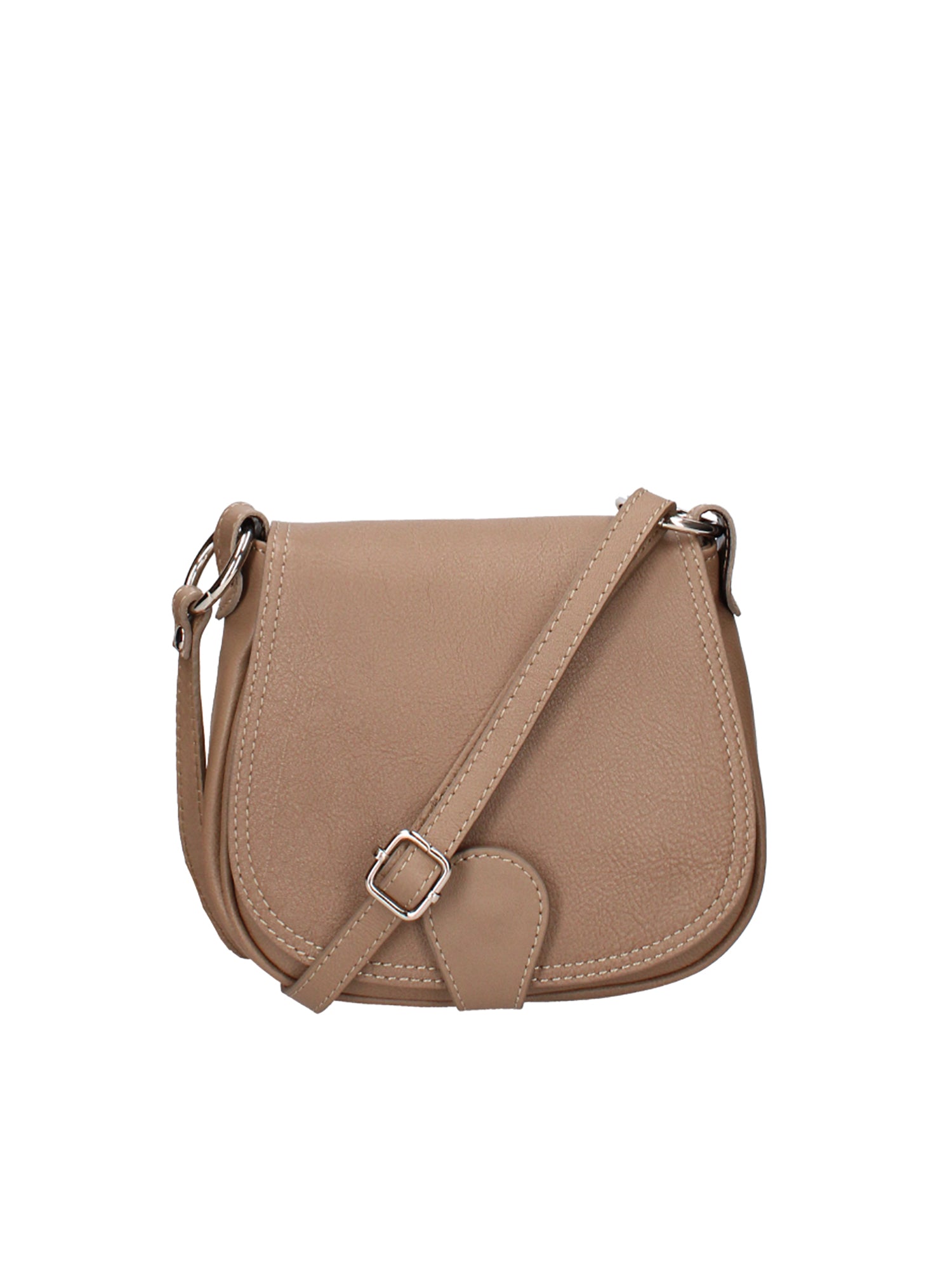 Bianca Borsa a tracolla da donna Vera pelle 10016 1020-S240 TAUPE SCURO Gave Lux