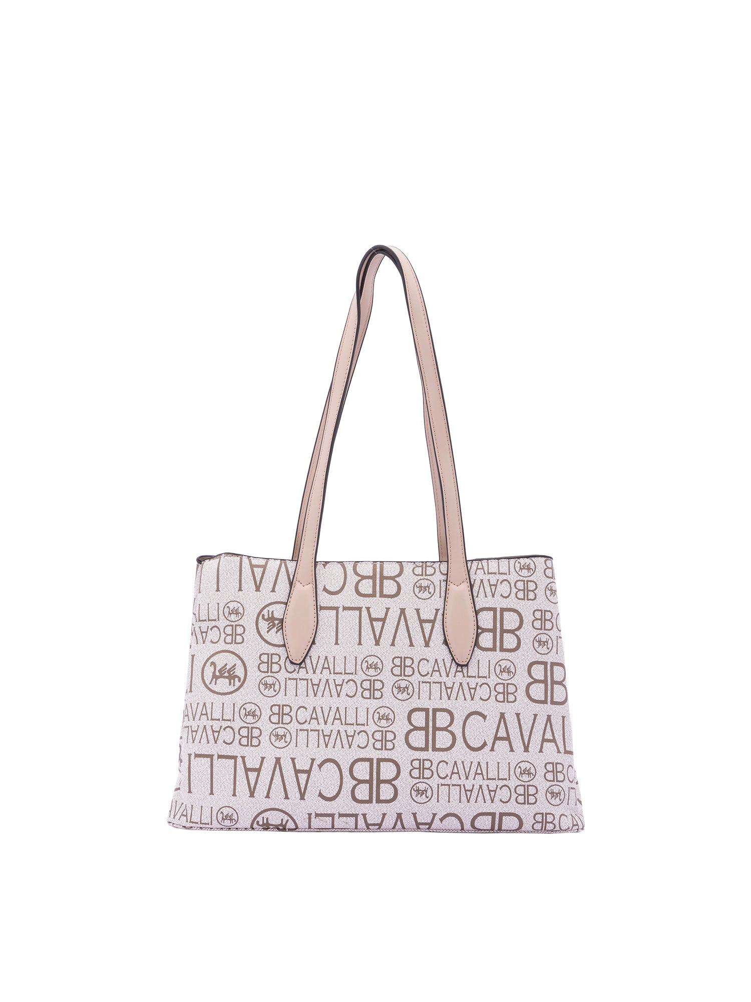 Borsa a spalla da donna Ecopelle BC1369-BEIGE B Cavalli