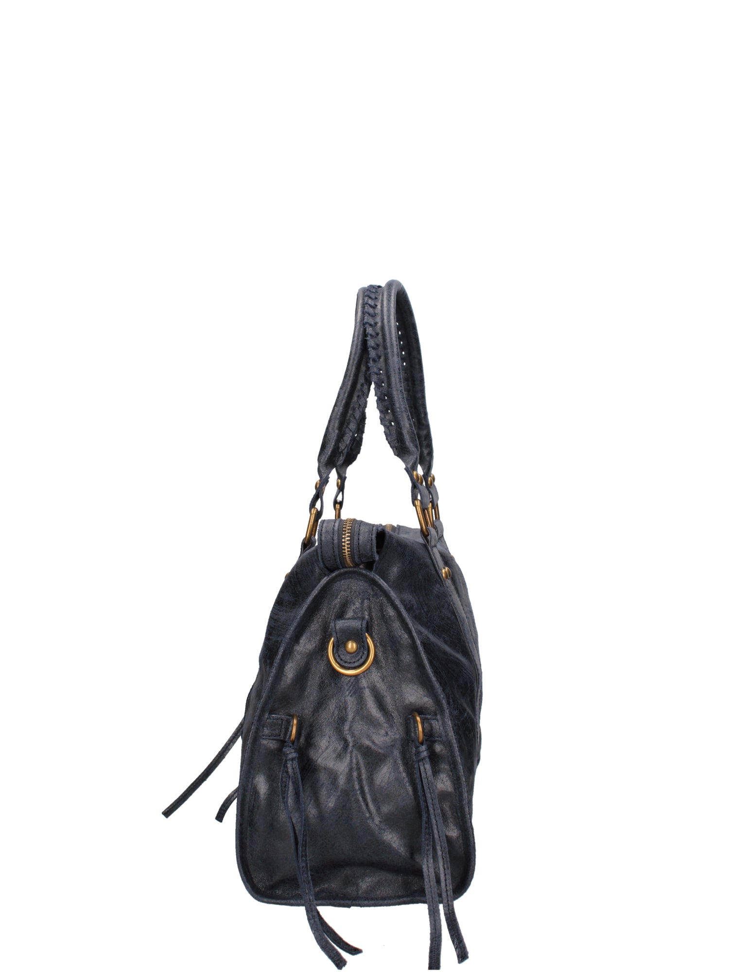 Elara Borsa a spalla da donna Vera pelle 06090-013 BLU NAVY Gave Lux
