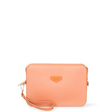 Borsa a tracolla da donna 100% Pvc FLAT-FLOWE-DARK RUST - LIGHT GOLD Marc Ellis