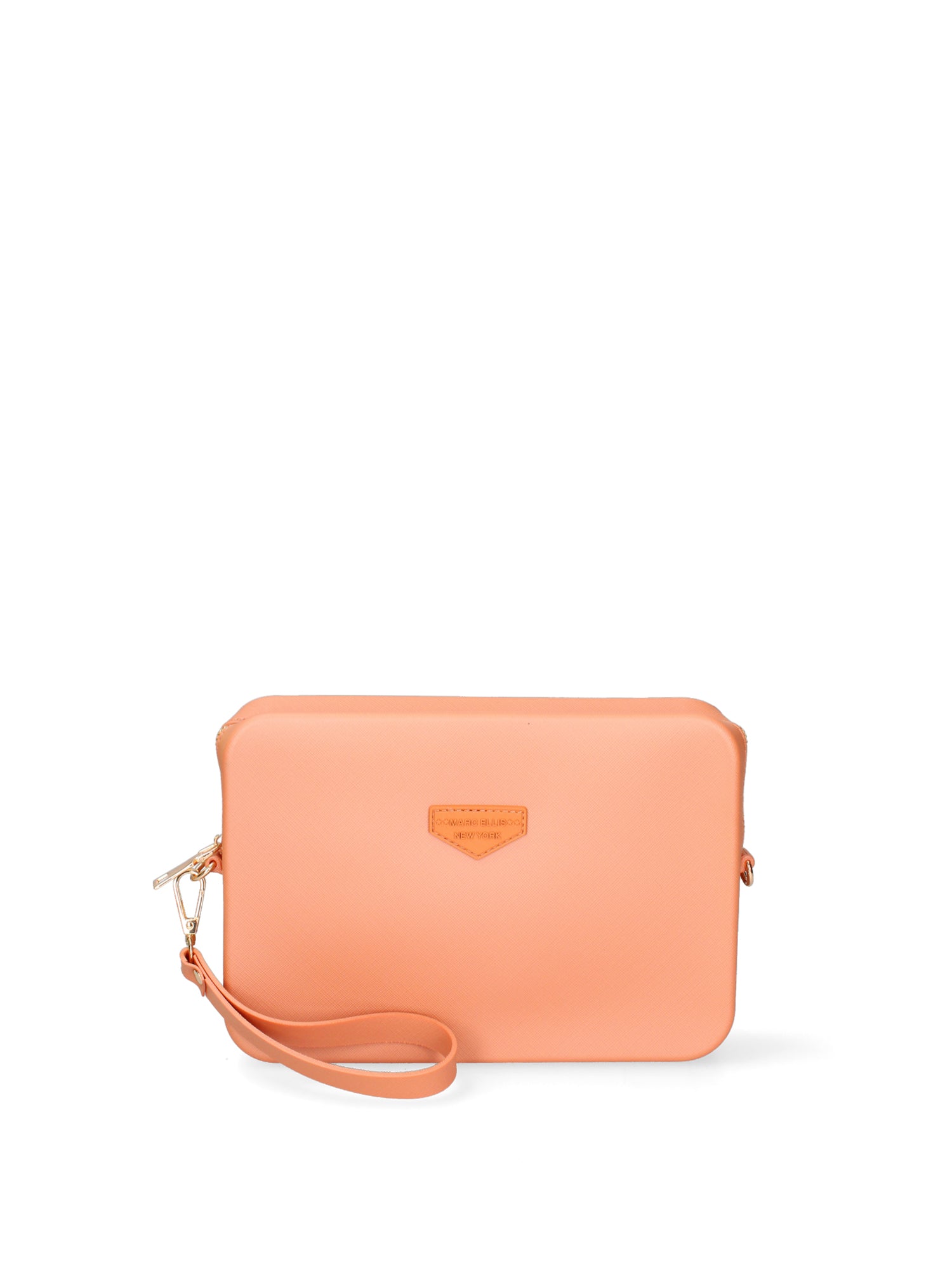 Borsa a tracolla da donna 100% Pvc FLAT-FLOWE-DARK RUST - LIGHT GOLD Marc Ellis