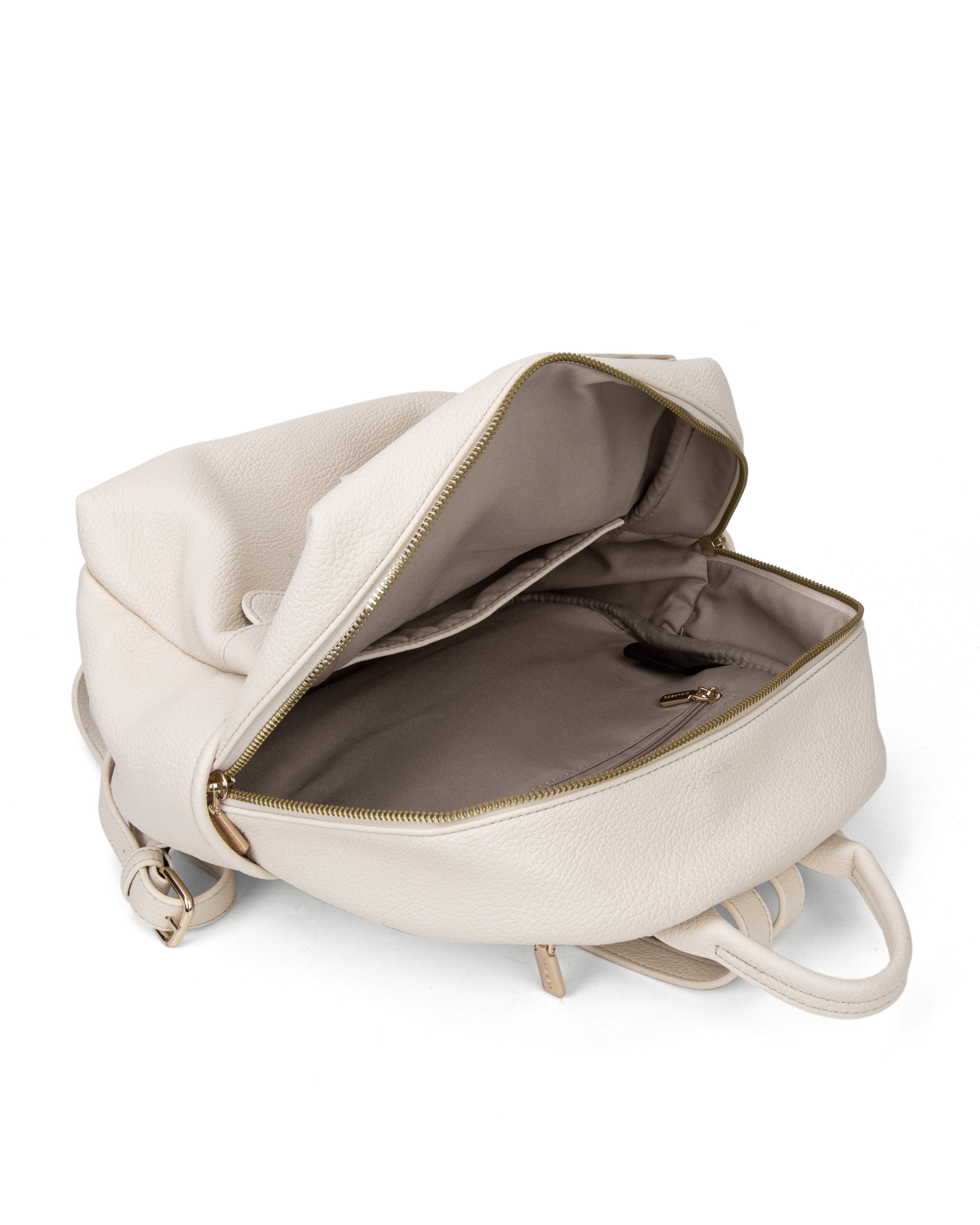 Zaino da donna in pelle vegana Casual 740-2PT-LIGHTCREAM Diana&co