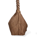 Asteria Borsa a spalla da donna Vera pelle 7799-TAUPE Gave Lux