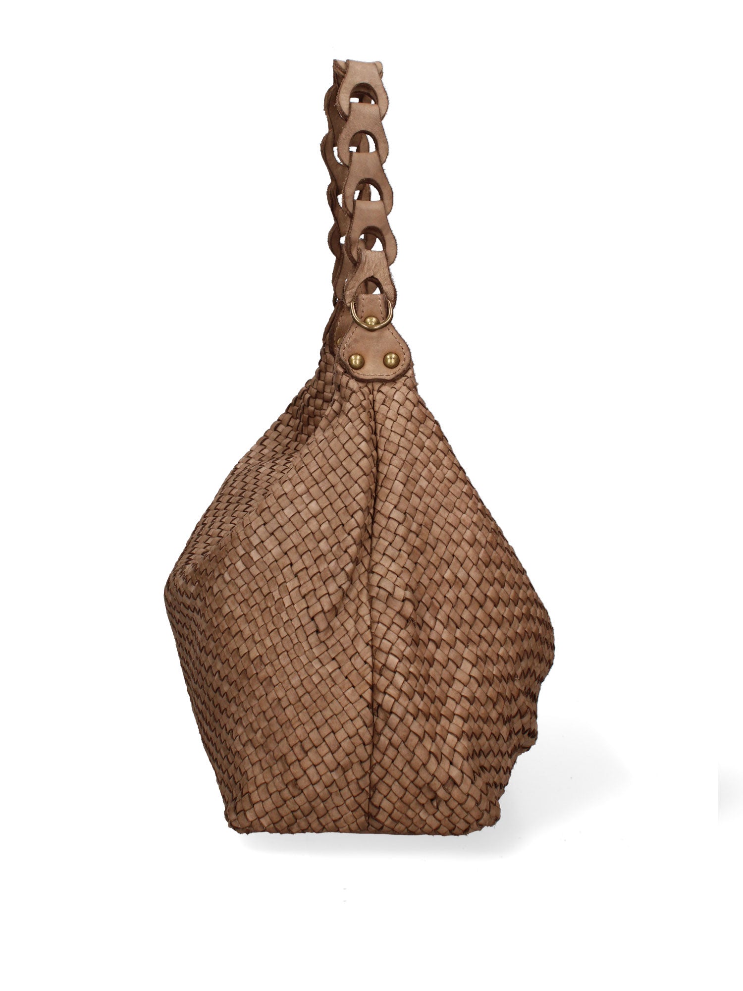 Asteria Borsa a spalla da donna Vera pelle 7799-TAUPE Gave Lux