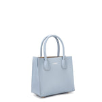Borsa a mano da donna 100% pelle vegana PU 713-1PT-LIGHT BLUE Diana&co