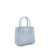 Borsa a mano da donna 100% pelle vegana PU 713-1PT-LIGHT BLUE Diana&co