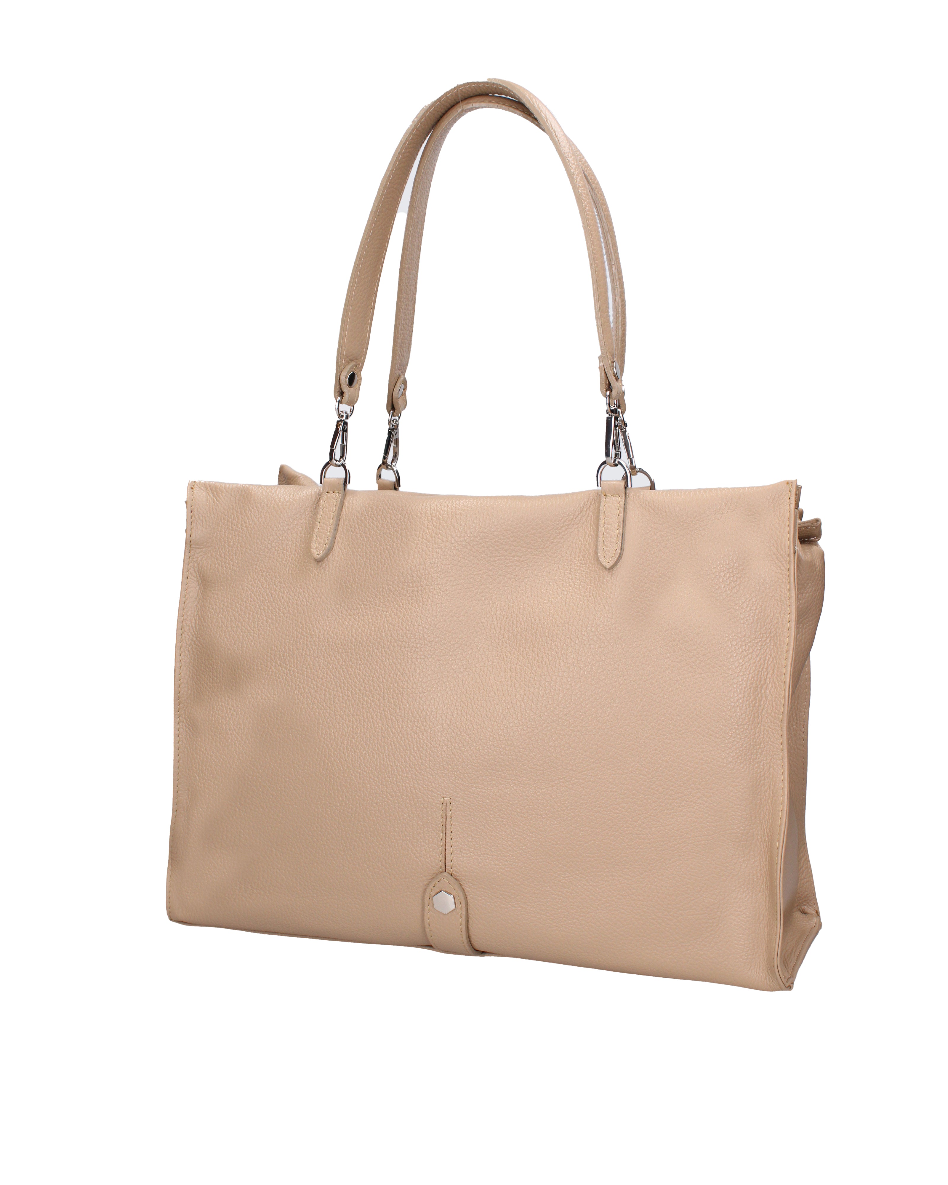 Borsa a mano da donna 100% vera pelle 07138-D05 CAPPUCCINO Roberta Rossi