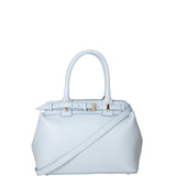 Borsa a mano da donna Vera Pelle 07146-D92 CELESTE Viola Castellani