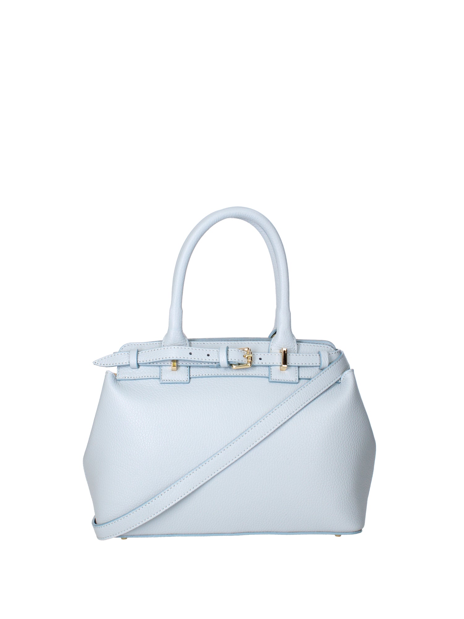 Borsa a mano da donna Vera Pelle 07146-D92 CELESTE Viola Castellani