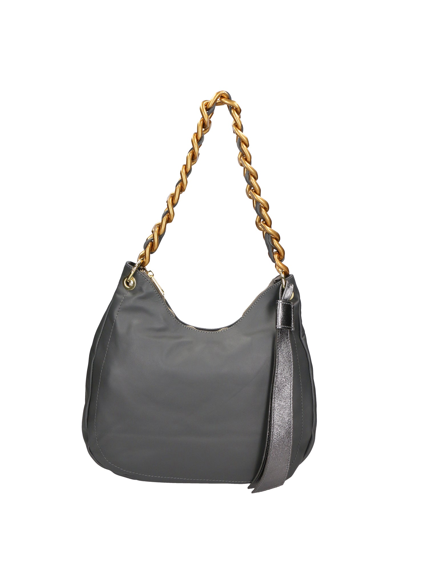 Artemisia Borsa a spalla da donna Vera pelle 05462-S27 GRIGIO L020 FERRO Gave Lux