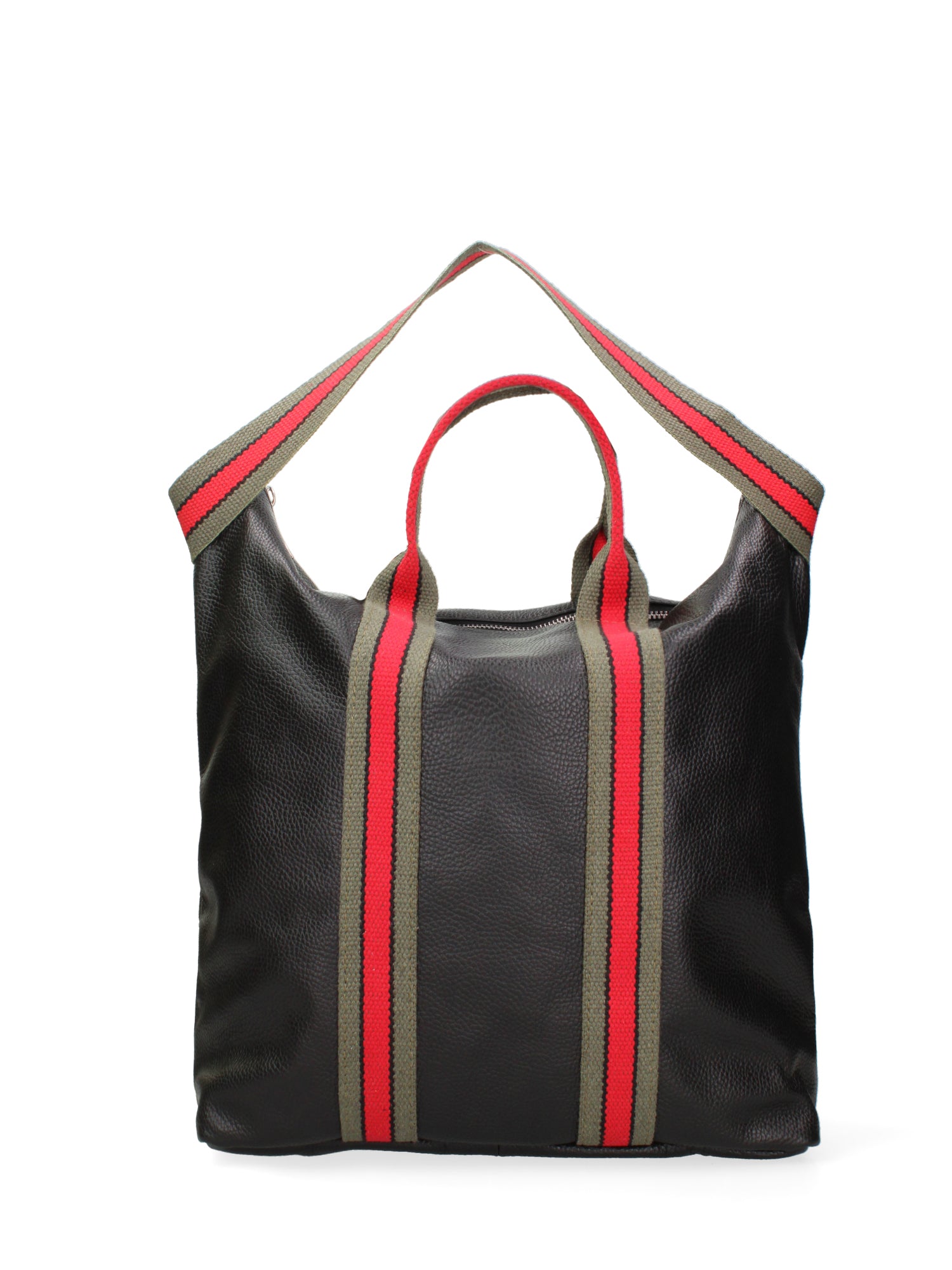 Varese Borsa a mano da donna Vera pelle 689746-D28 NERO - VERDE Gave Lux