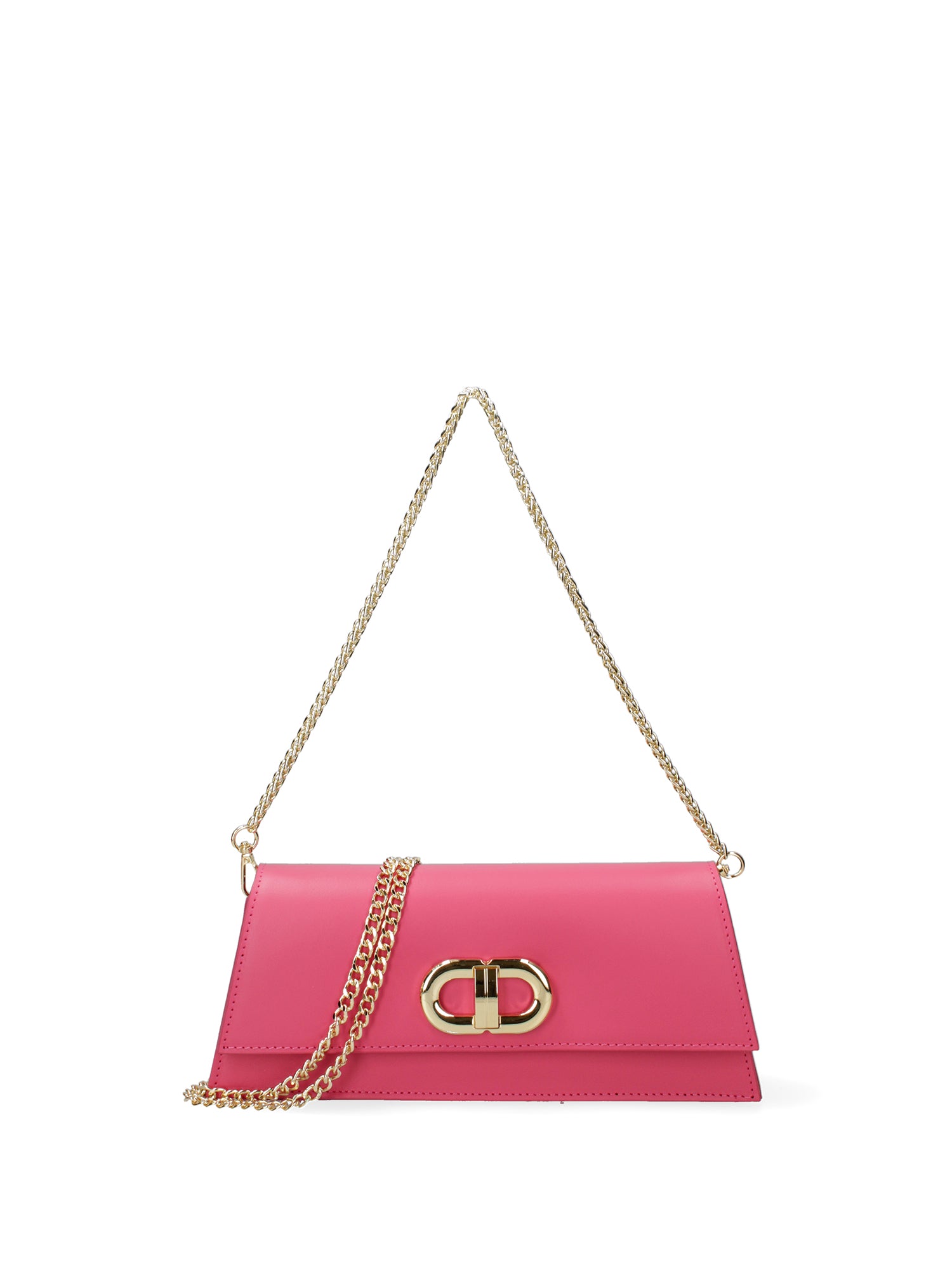 Borsa a spalla da donna Vera pelle 07313-L317 FUXIA Roberta Rossi