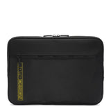 Borsa a mano da uomo 100% poliuretano MO-04RF-BLACK+LIME Momo Design