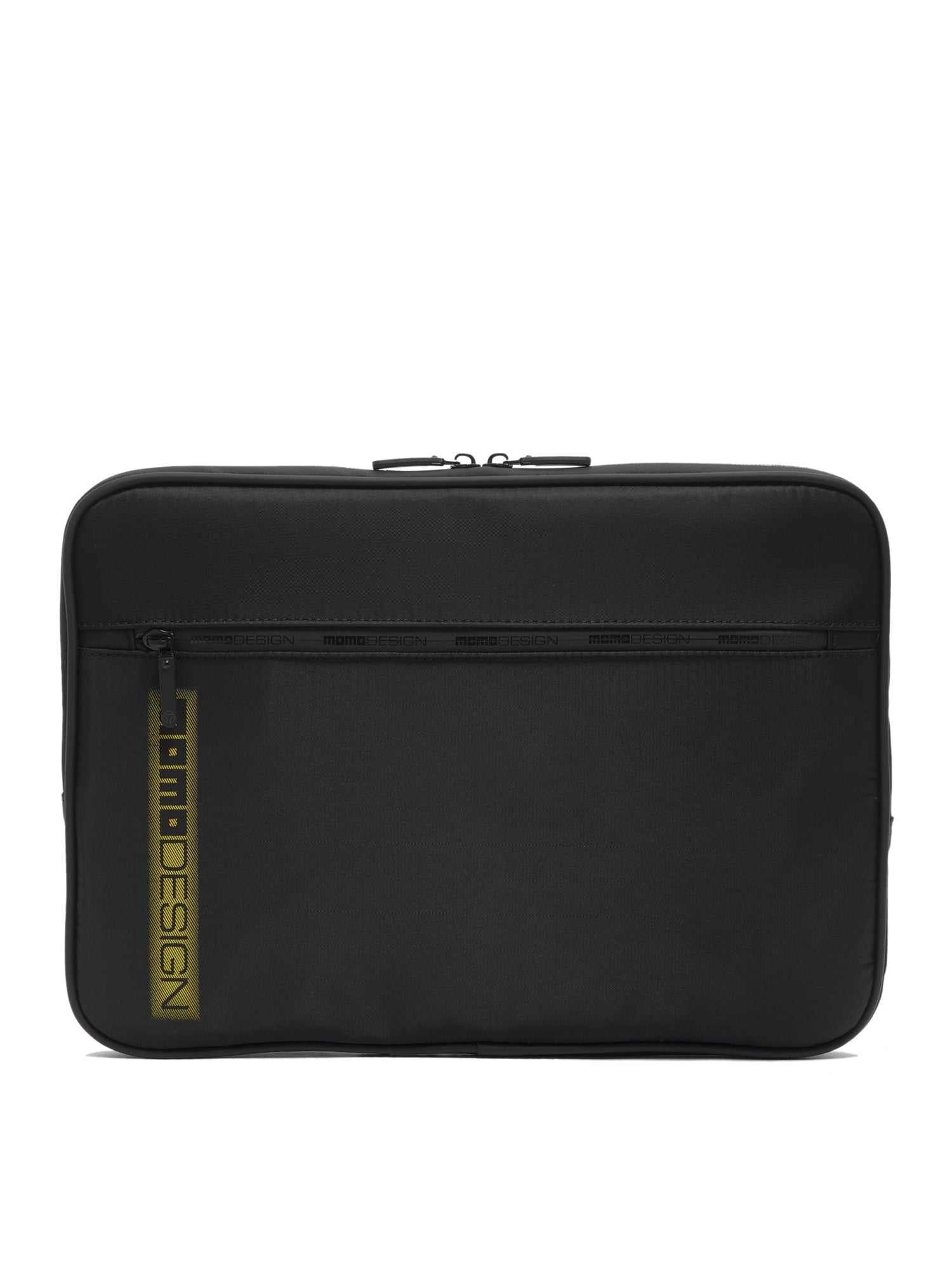 Borsa a mano da uomo 100% poliuretano MO-04RF-BLACK+LIME Momo Design