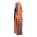 Borsa a tracolla uomo 100% pelle PU PCL3053-BROWN Northampton Polo Club