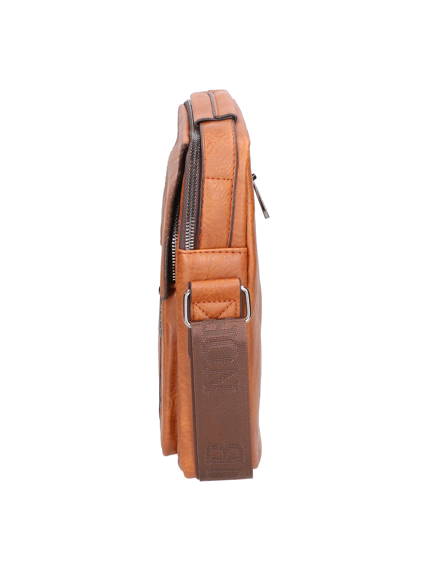 Borsa a tracolla uomo 100% pelle PU PCL3053-BROWN Northampton Polo Club
