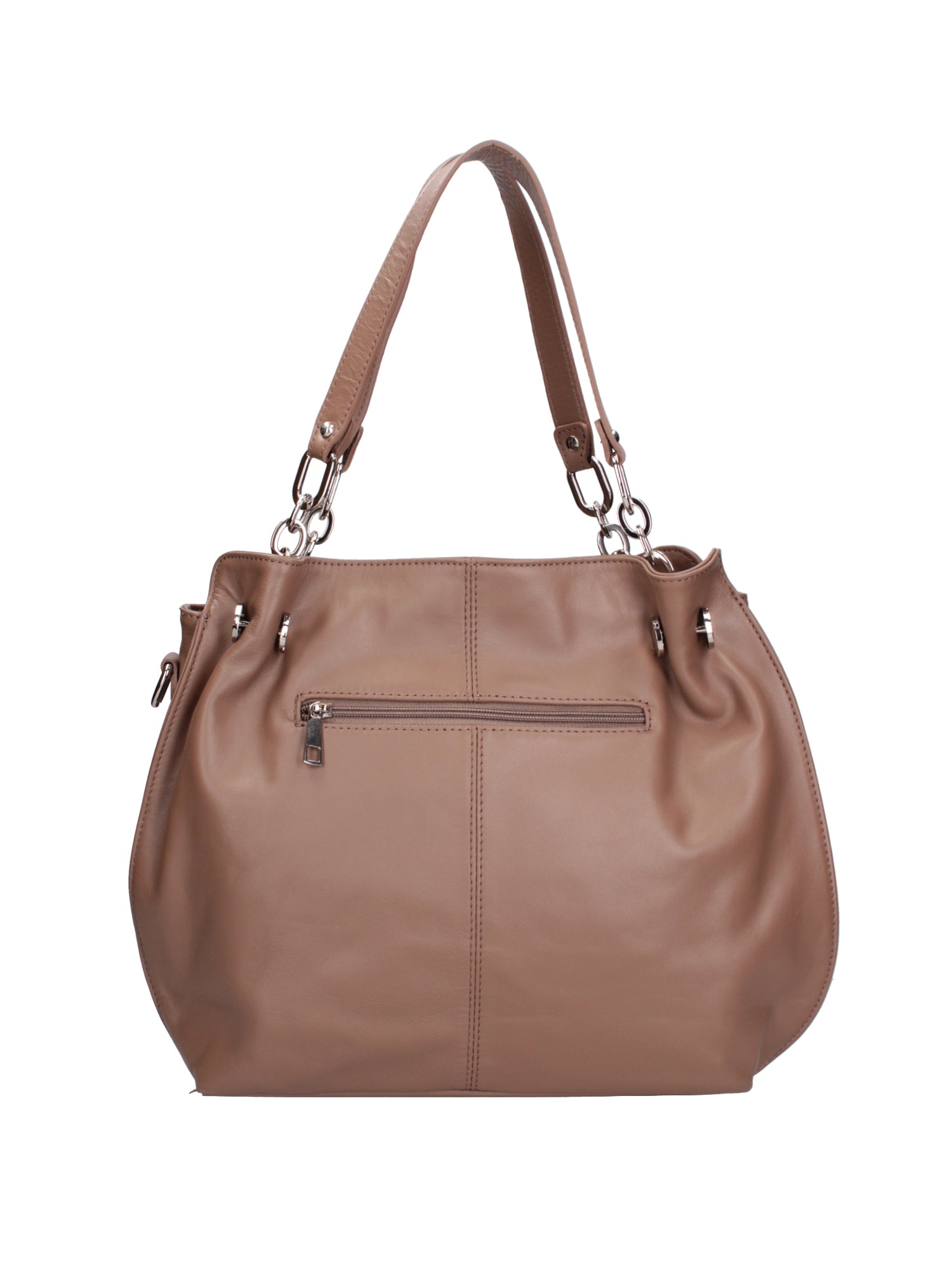 Ereba Borsa a mano da donna Made in Italy 100% pelle 3305-S40 TAUPE Gave Lux