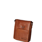 Borsa a tracolla uomo in vera pelle Casual HILB-3057-CUOIO Hill Burry