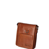 Borsa a tracolla uomo in vera pelle Casual HILB-3057-CUOIO Hill Burry