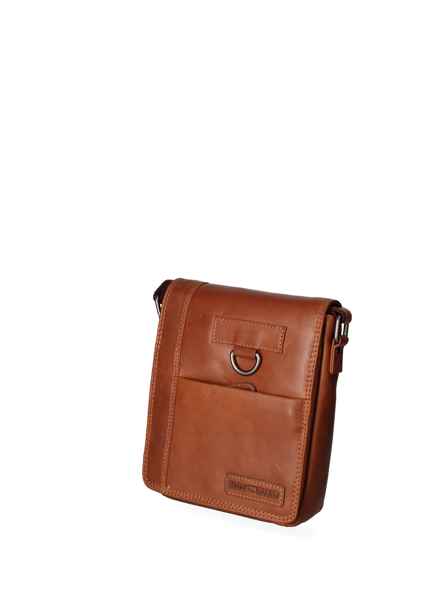 Borsa a tracolla uomo in vera pelle Casual HILB-3057-CUOIO Hill Burry