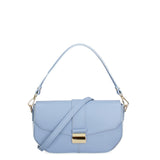 Borsa a spalla da donna Vera pelle 07229-L119 GRIGIO CHIARO Roberta Rossi