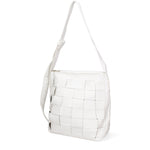 Borsa a spalla da donna 100% Pvc CM6408-WHITE David Jones