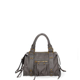 Erisia Borsa a spalla da donna Vera pelle 06091-018 GRIGIO MEDIO Gave Lux
