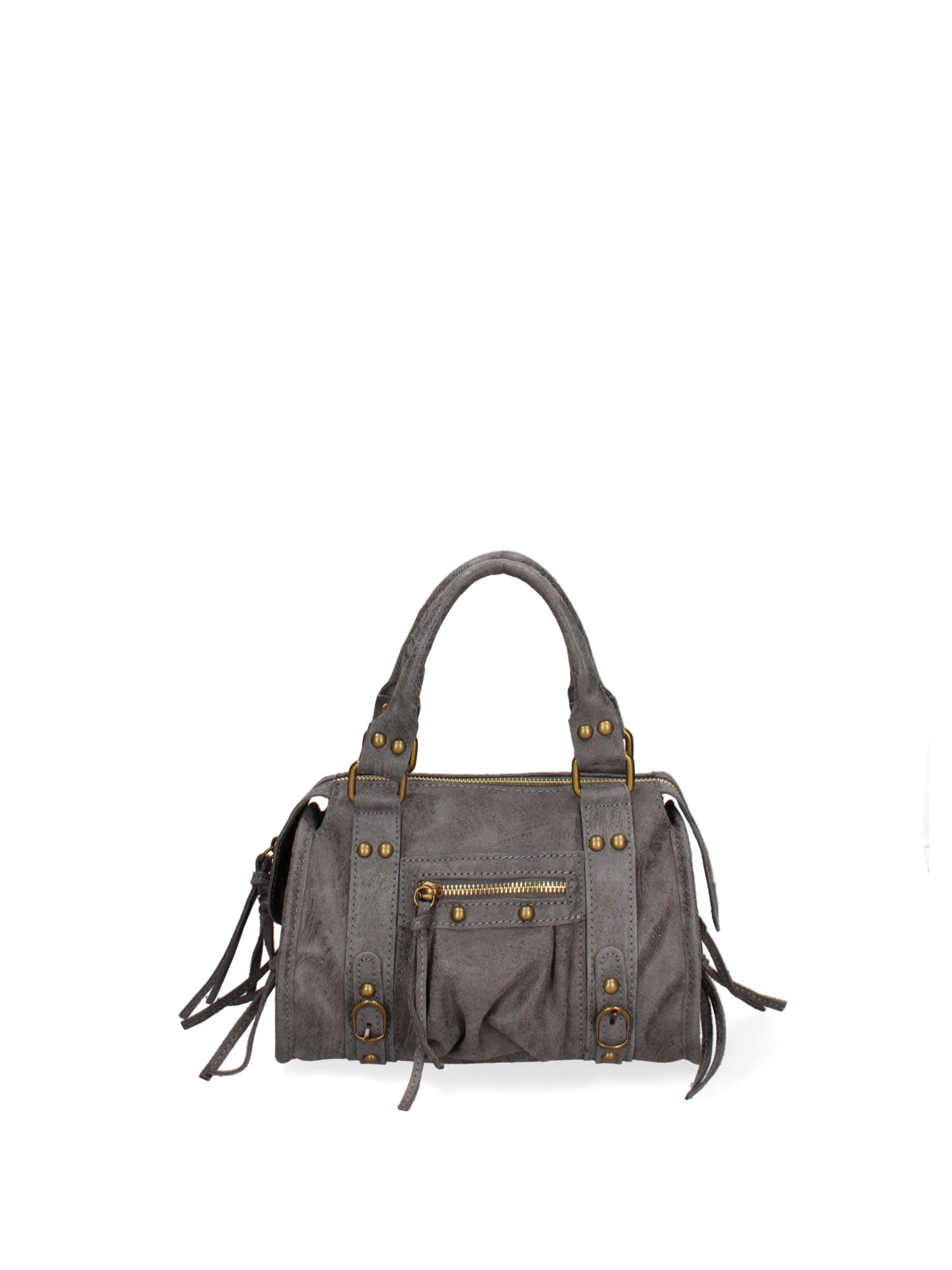 Erisia Borsa a spalla da donna Vera pelle 06091-018 GRIGIO MEDIO Gave Lux