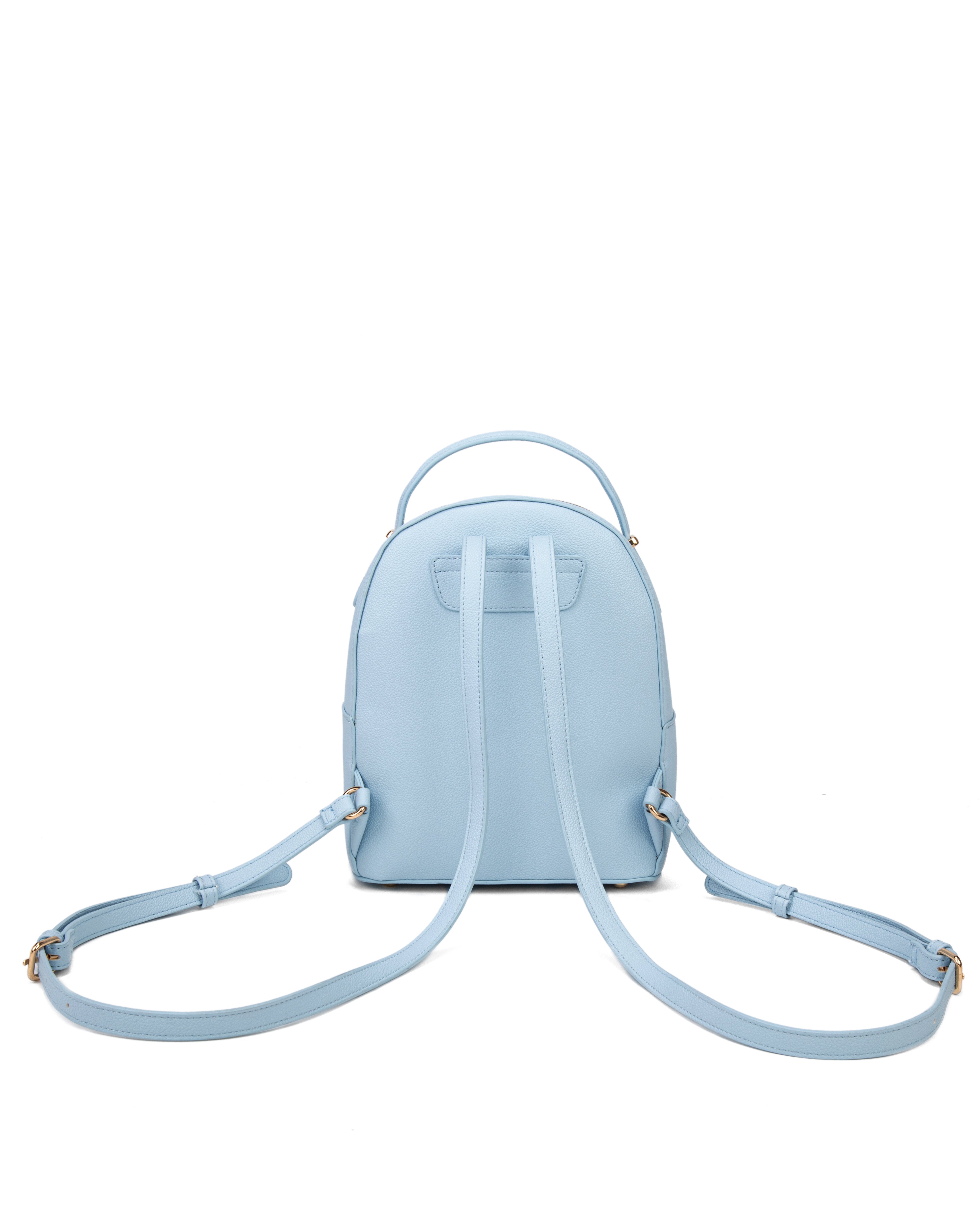 Zaino da donna in pelle vegana Casual 712-3PT-LIGHTBLUE Diana&co
