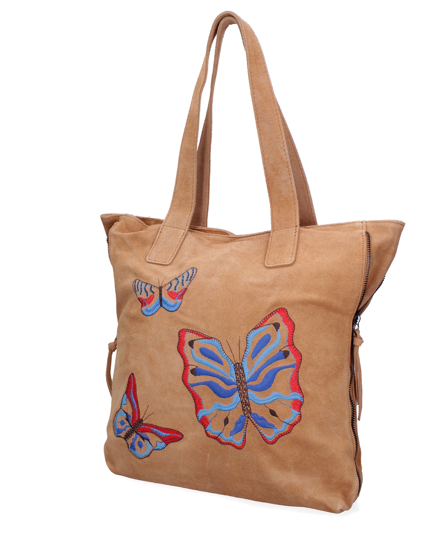 Papillon Borsa a spalla da donna Vera pelle 8620-CUOIO Gave Lux
