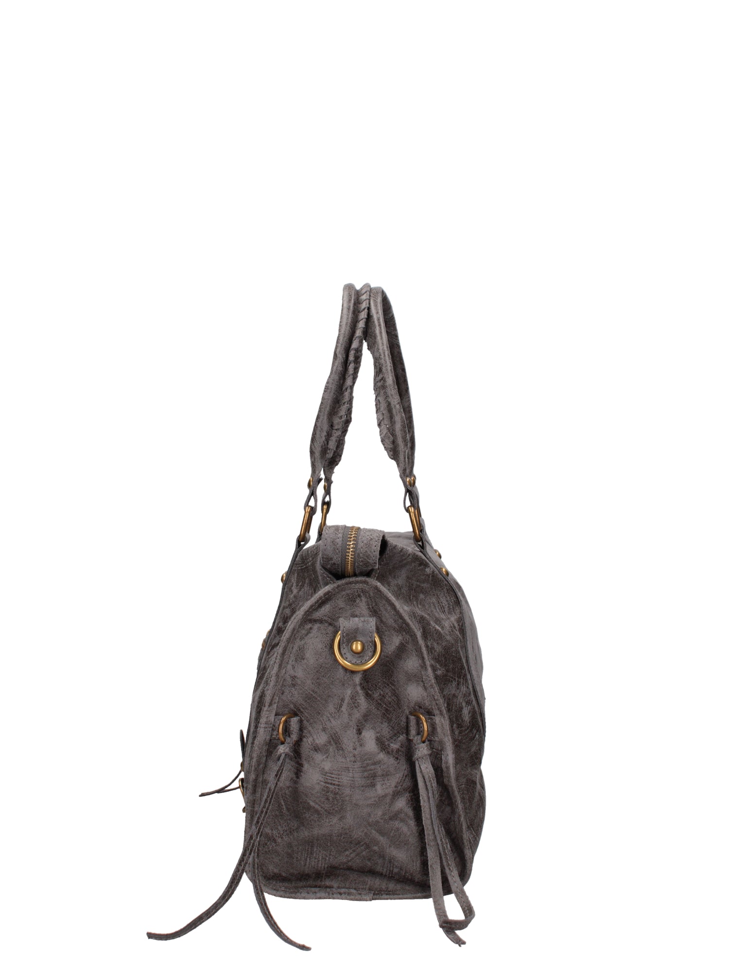 Elara Borsa a spalla da donna Vera pelle 06090-042 GRIGIO SCURO Gave Lux