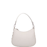 Borsa a spalla da donna 100% pelle ruga 07241-L119 GRIGIO CHIARO Roberta Rossi