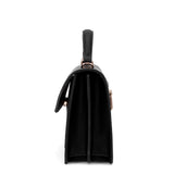 Borsa a mano da donna 100% pelle vegana PU 700-2PT-BLACK Diana&co