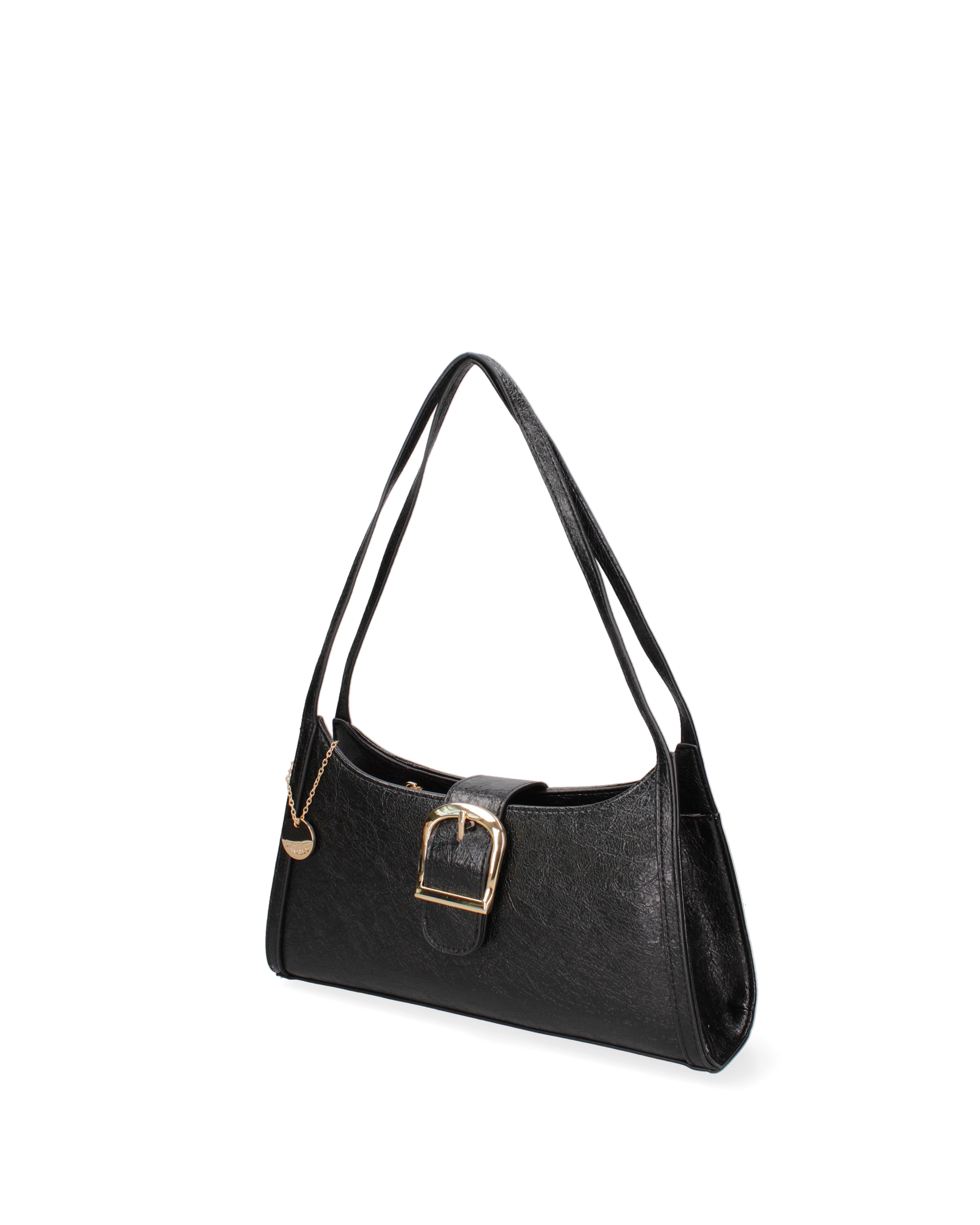 Borsa a spalla da donna Ecopelle DC3532-2-BLACK Diana&co