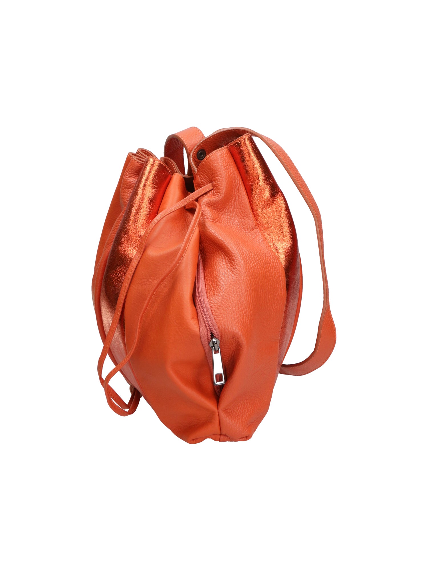 Nunzia Borsa a spalla da donna Vera pelle 576042-ARANCIO ORANGE Gave Lux