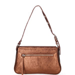 Borsa a spalla da donna Vera pelle 07234-L006 RAME Roberta Rossi