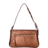 Borsa a spalla da donna Vera pelle 07234-L006 RAME Roberta Rossi