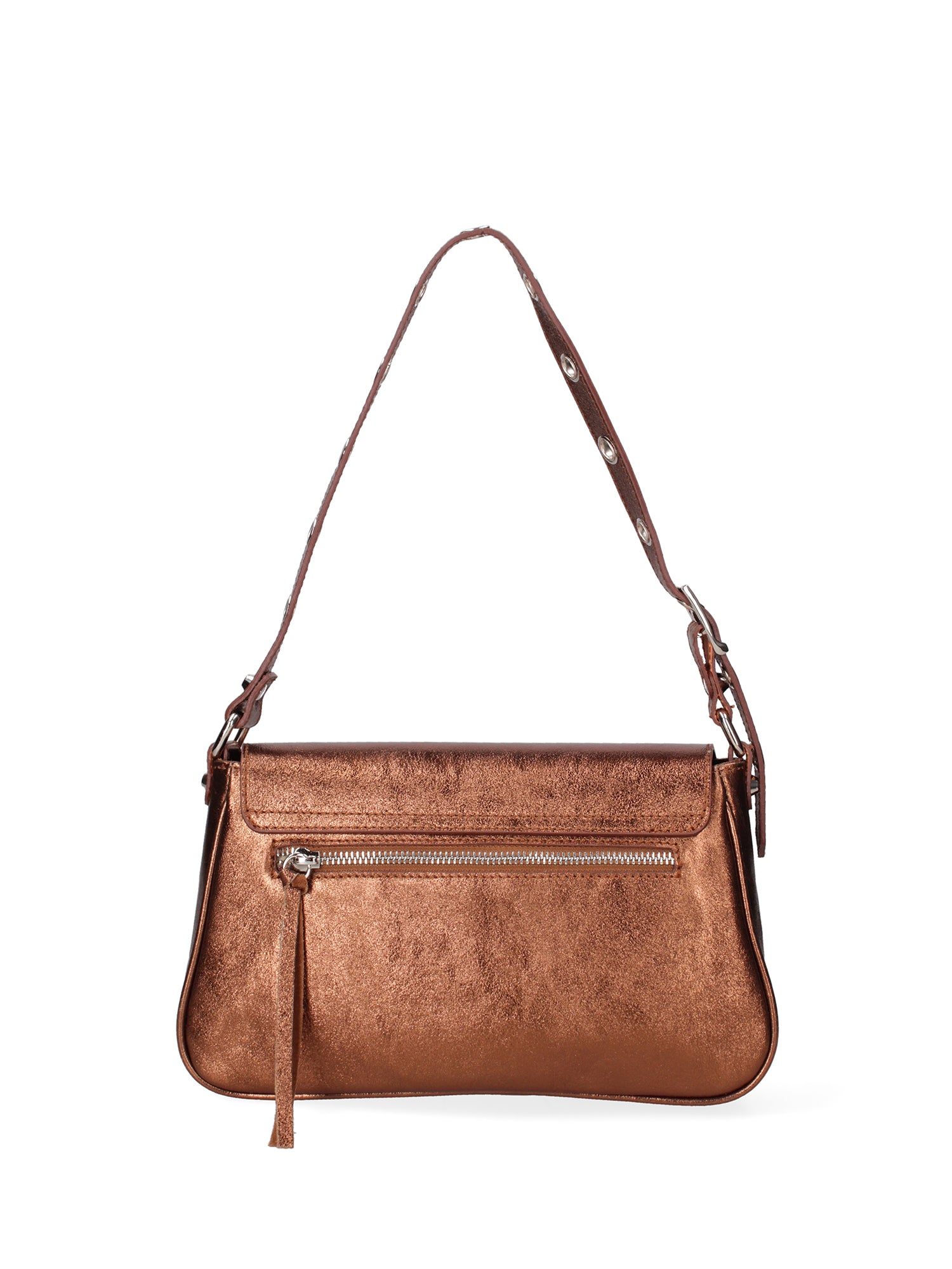 Borsa a spalla da donna Vera pelle 07234-L006 RAME Roberta Rossi