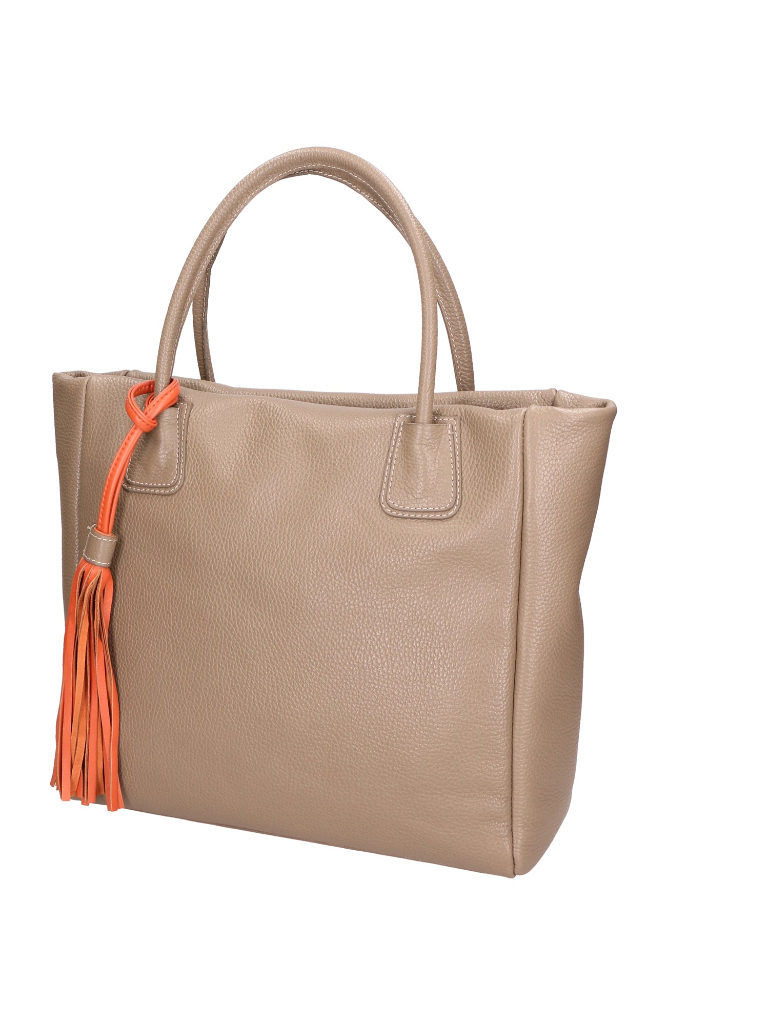 Verdiana Borsa a mano da donna Vera Pelle 06505-D40 TAUPE Gave Lux