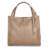 Aelia Borsa a spalla da donna Vera pelle 3312-D40 TAUPE TAUPE Gave Lux