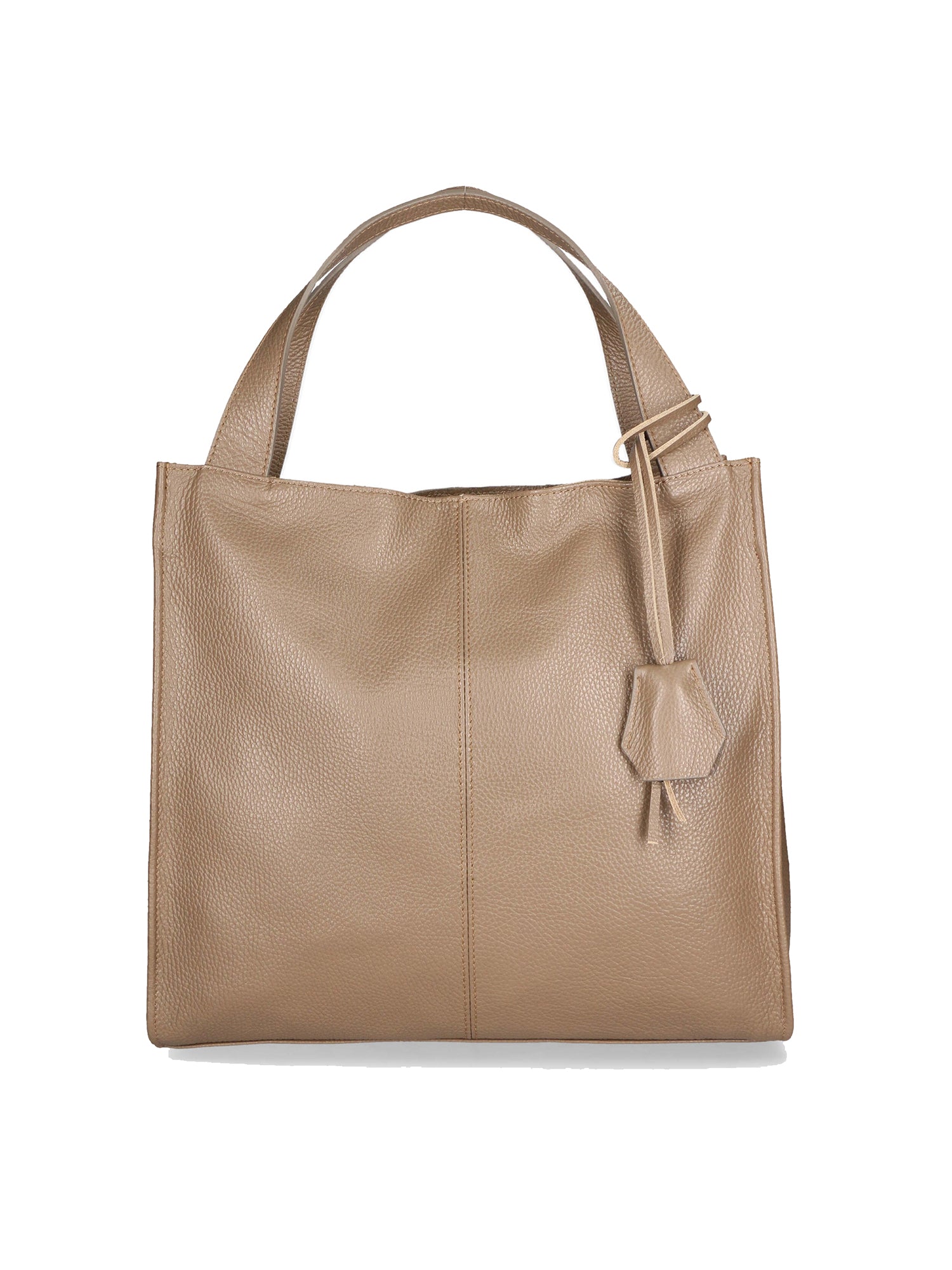 Aelia Borsa a spalla da donna Vera pelle 3312-D40 TAUPE TAUPE Gave Lux